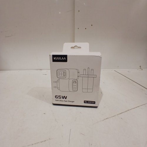 2PC KUULAA GAN USB CHARGING BLOCK & USB-C POWER CORD - 65W - LIGHT BLUE (MODEL: KL-CD131) image 2
