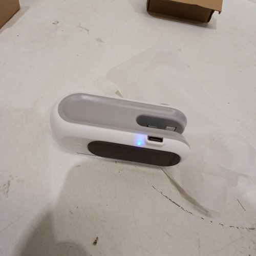 AGONAME MINI USB-RECHARGEABLE HEAT BAG SEALER, 2-IN-1 SEALER AND CUTTER - PORTABLE, HANDHELD - WHITE, GREY image 2