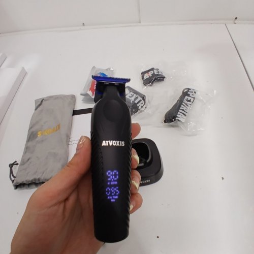 ATVOXIS HAIR TRIMMER T BLADE TRIMMER WITH 3 ATTACHMENTS - BLACK - (MODEL:AT-011) image 3