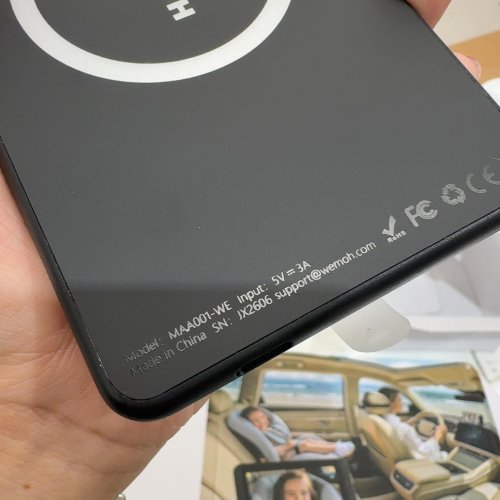 WEMOH BABY CAR MONITOR SYSTEM, 5" SCREEN 1080P - 360° ROTATION - BLACK (MODEL: MAA001-WE) image 2