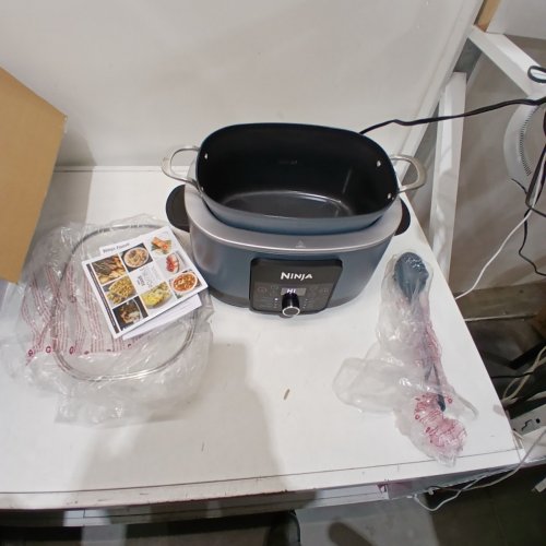 NINJA FOODI POSSIBLECOOKER PRO 8-IN-1 MULTI-COOKER - 8.8QT CAP - SEA SALT GREY (MODEL: MC1001C) image 4