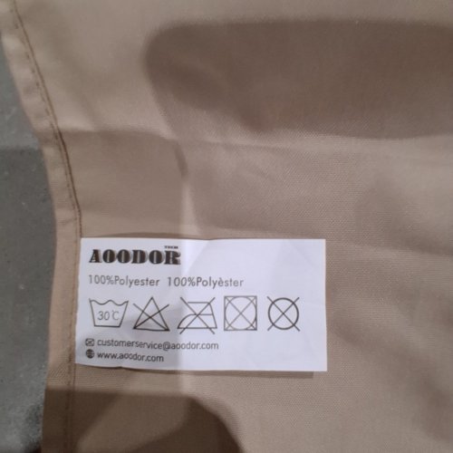 AOODOR GAZEBO UNIVERSAL REPLACEMENT 4-PANEL PRIVACY CURTAIN SIDEWALLS - 12FT X 14FT - TAN (MODEL: A251-MKISD) image 3