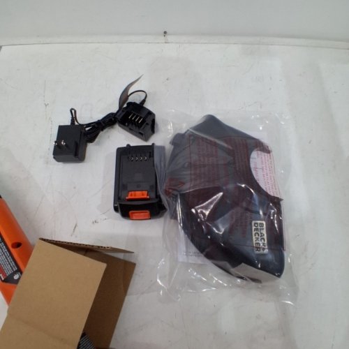 BLACK+DECKER 10" STRING TRIMMER/EDGER - 20V MAX LITHIUM BATTERY WITH CHARGER - BLACK/ORANGE (MODEL: LST201) image 3