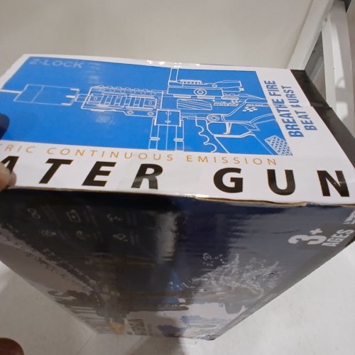 HIGH SPEED ELECTRIC WATER SQUIRT GUN - 25 TO 35FT RANGE- BLUE (CY137) image 3