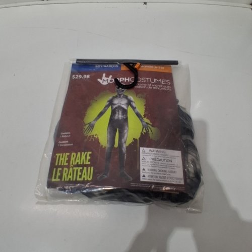 BOY'S THE RAKE SKINSUIT COSTUME - MEDIUM - GREY/BLACK image 2