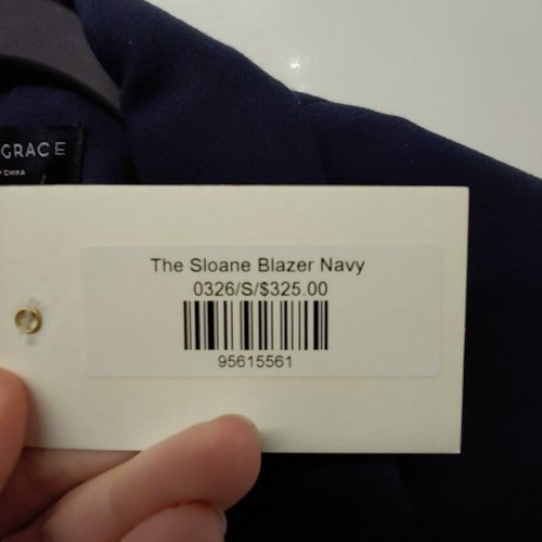 SOPHIE GRACE THE SLOANE BLAZER - SMALL - NAVY image 4
