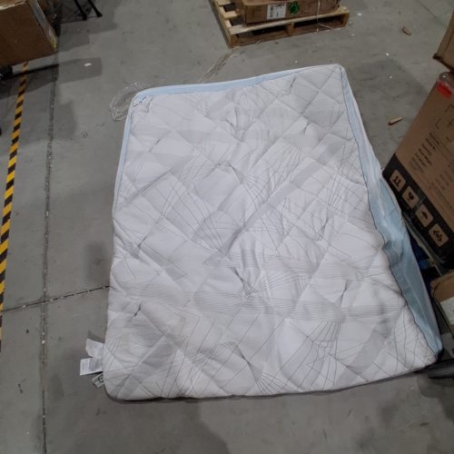 BEDLORE DUAL LAYER MEMORY FOAM PADDED MATTRESS TOPPER - 3" - QUEEN - WHITE image 3
