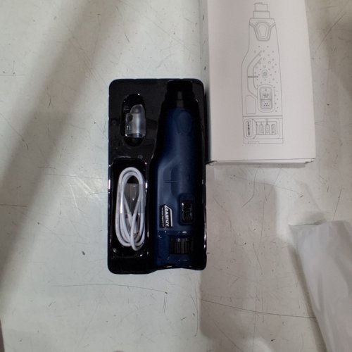 CASFUY USB CHARGEABLE QUIET DOG NAIL GRINDER WITH 6 SPEEDS, 2 LED LIGHTS AND DUST CAP - 45DB - NAVY image 3