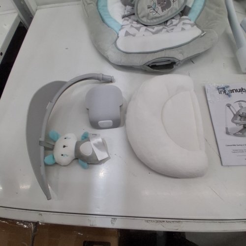 INFANT'S INGENUITY CONVERTME SWING-2-SEAT CHAIR - WHITE/GREY - (MODEL:B6) image 5