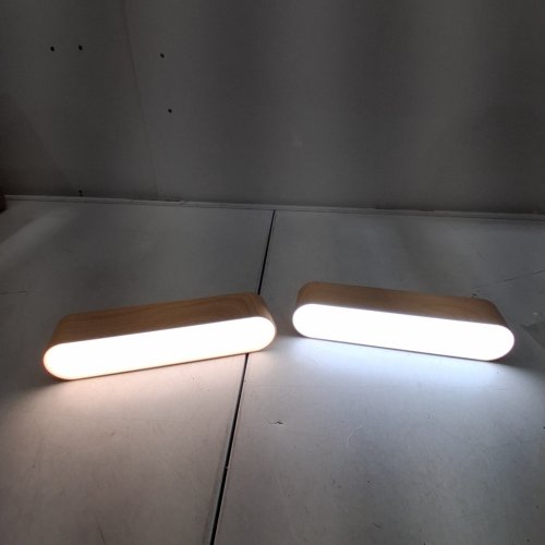 2PK HENSAM 8" WIRELESS WALL SCONCE LED LIGHTS - AMBER (MODEL: CL-K38) image 2