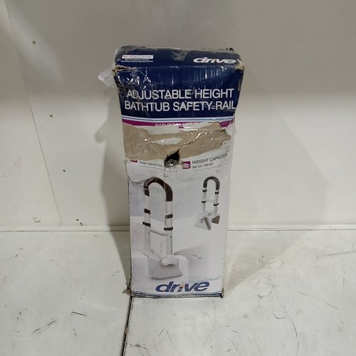 DRIVE ADJUSTABLE HEIGHT BATHTUB SAFETY RAIL - 300 LBS MAX CAPACITY - 14.5" - 17" - WHITE (ITEM: RTL12036-ADJ) image 5