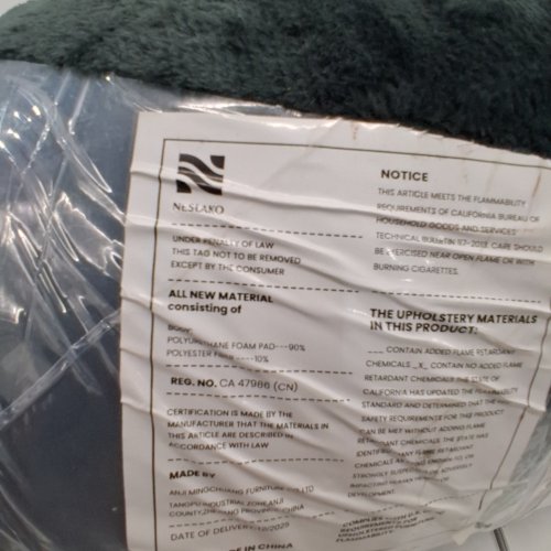 NESLAKO WUNDER PUFFER 2-IN-1 FLANNEL FOLDING SOFA BED - MIDNIGHT image 2