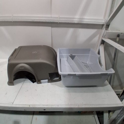 OMEGA PAW SELF-CLEANING LITTER BOX - GRAY image 2