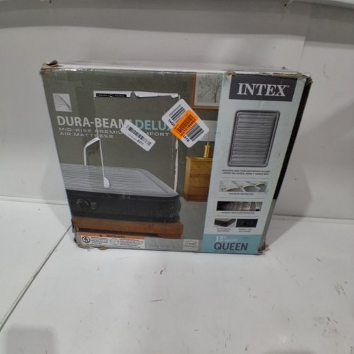 INTEX DURA-BEAM SERIES DELUXE COMFORT PLUSH MID RISE AIRBED WITH INTERNAL ELECTRIC PUMP, QUEEN 13" HEIGHT (MODEL: AP619D 67769ED) image 5