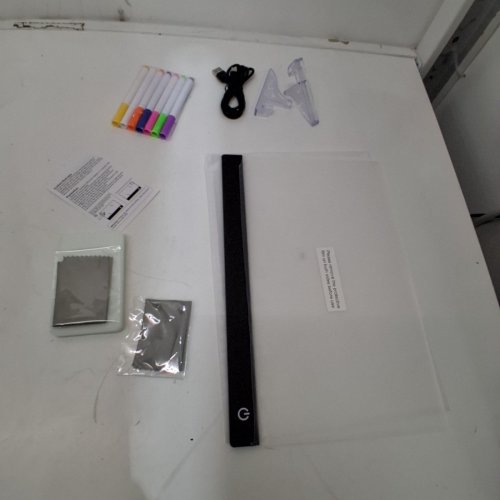 LED RGB INTERACTIVE ACRYLIC MESSAGE BOARD - 12" X 8" - CLEAR image 3