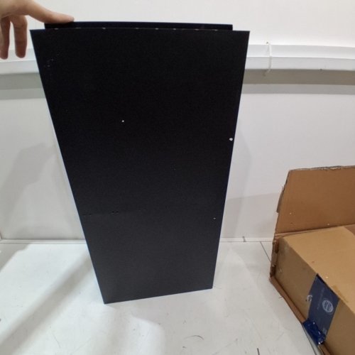 STAINLESS STEEL SHOWER NICHE WITH 2 SHELVES - 24" X 12" - BLACK image 3