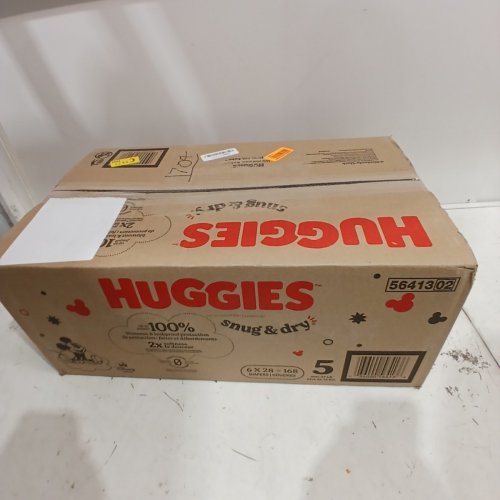 168PK HUGGIES SNUG & DRY BABY DIAPERS - SIZE 5 (27+ LBS) image 3