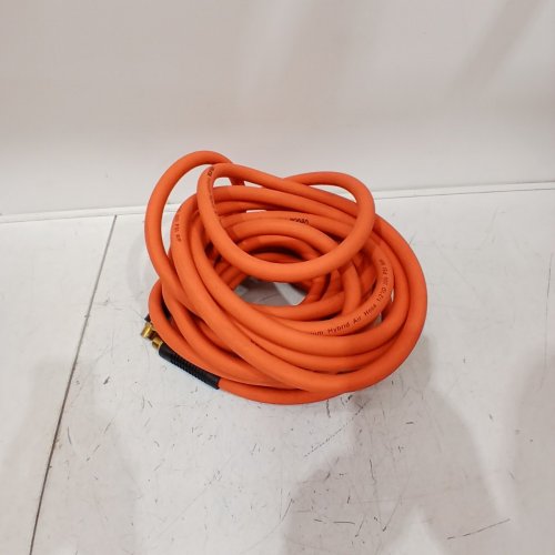 VEVOR ALL-WEATHER, KINK-RESISTANT, PNEUMATIC HYBRID AIR COMPRESSOR HOSE - 50FT X 1/2" - 300 PSI - ORANGE (MODEL:HAH1250) image 2