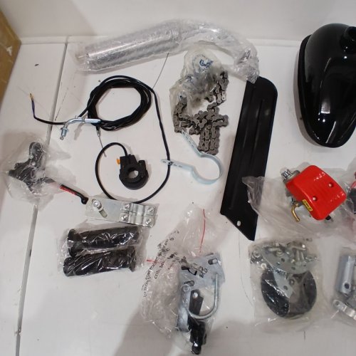 AUTO MORIS 2-STROKE BICYCLE GASOLINE ENGINE MOTOR KIT - 100CC - SILVER image 7
