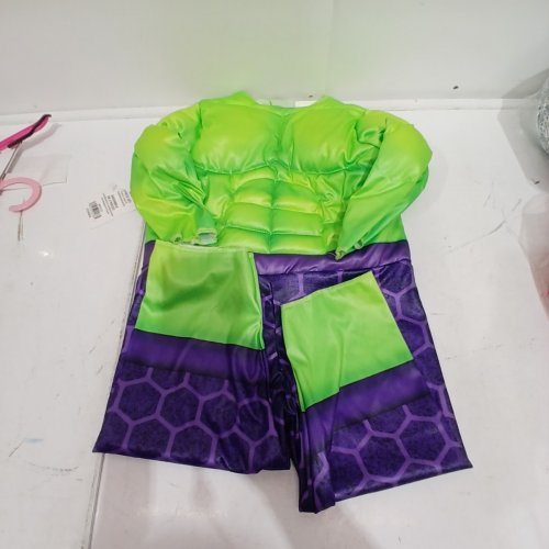 2PC TODDLER JAZWARES COSTUME PLAY SPIDEY AND HIS FRIENDS HULK COSTUME - 2T - GREEN/PURPLE/BLACK image 2
