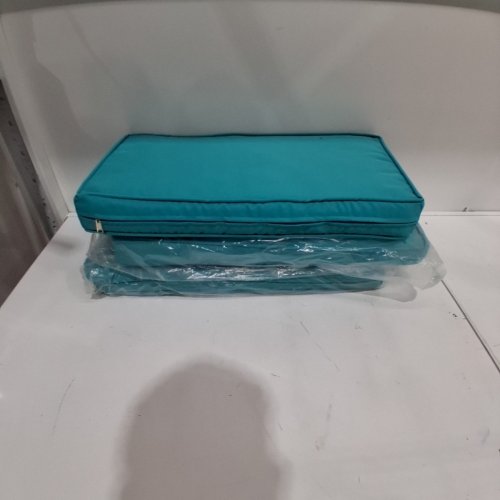 3PK OUTDOOR COUCH CUSHIONS - 24" X 12" X 3" - TEAL image 2