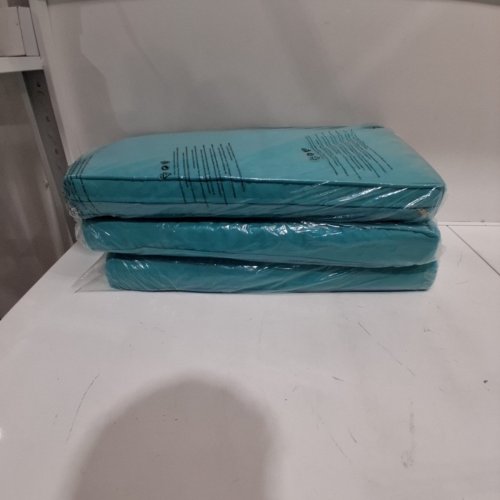 3PK OUTDOOR COUCH CUSHIONS - 24" X 12" X 3" - TEAL image 3