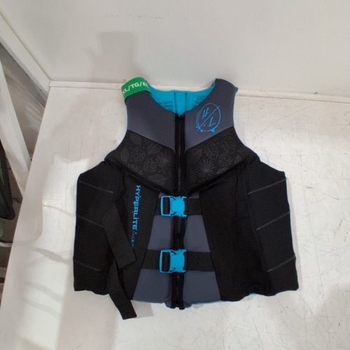 WOMEN'S HYPERLITE NEOPRENE PFD LIFE VEST WITH BUCKLE STRAPS - ADULT EXTRA LARGE - BLACK/GREY/BLUE (MODEL : 3247/1819493) image 2