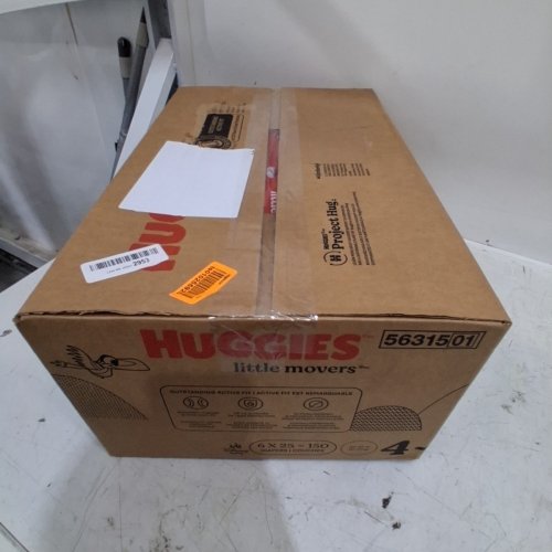 6 (25PK) HUGGIES LITTLE MOVERS DIAPERS - SIZE 4 - WHITE (TOTAL 150) image 3