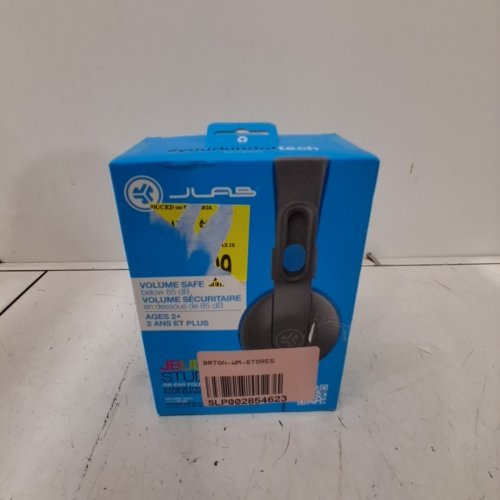 JLAB JBUDDIES STUDIO2 VOLUME SAFE FOLDING OVER-EAR HEADPHONES - 85DB MAX - BLUE / GREY image 4