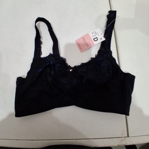 WOMEN'S ZOOM ROSA FAIA SUZETTE SOFT LACE BRA - 36D - BLACK/BLUE image 3