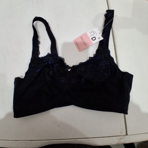 WOMEN'S ZOOM ROSA FAIA SUZETTE SOFT LACE BRA - 36D - BLACK/BLUE image 4