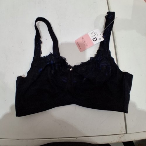 WOMEN'S ZOOM ROSA FAIA SUZETTE SOFT LACE BRA - 36D - BLACK/BLUE image 5