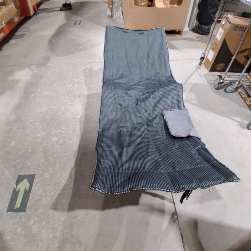 ARAER WIDE CAMPING COT FOLDING BED WITH PAD - 28" X 73" - BLUE/BLACK (MODEL: A043-002-001) image 4