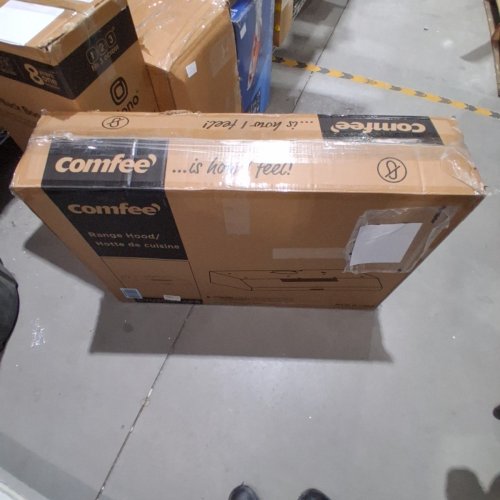 COMFEE' UNDER CABINET DUCTED/DUCTLESS CONVERTIBLE SLIM VENT RANGE HOOD, WITH 3 SPEED EXHAUST FAN AND 2 LED LIGHTS-30" -BLACK-(MODEL:CVU30W4ABB) image 5