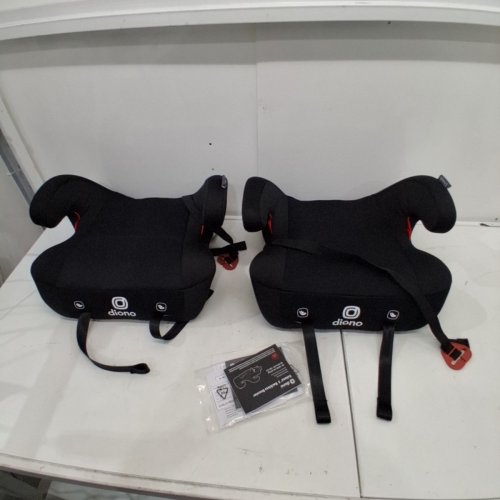 2PK DIONO SOLANA BACKLESS BOOSTER CAR SEATS - BLACK image 2