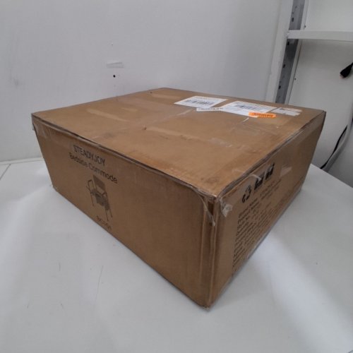STEADYJOY BEDSIDE COMMODE CHAIR WITH PADDED SEAT AND BACKREST - 350LBS - (MODEL: BC101/ MTY101) image 2