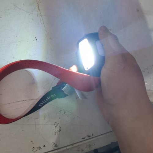 BLUKAR RECHARGEABLE HEADLAMP - 2000LM, 45° ADJUSTABLE, 6 MODES, RED WARNING LIGHTS, MOTION SENSOR CONTROL, IPX5 WATERPROOF (MODEL: K9112) image 3