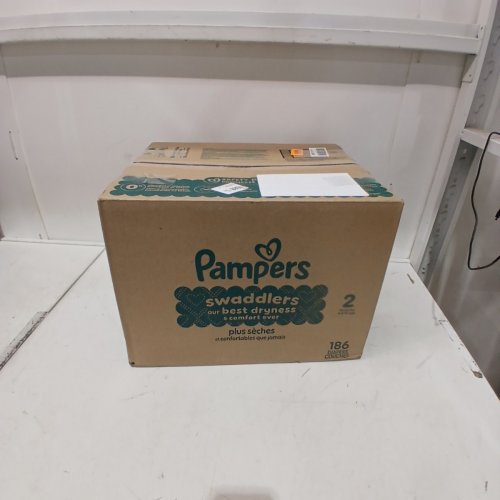 186PK PAMPERS SWADDLERS DISPOSABLE DIAPERS - SIZE 2 image 3