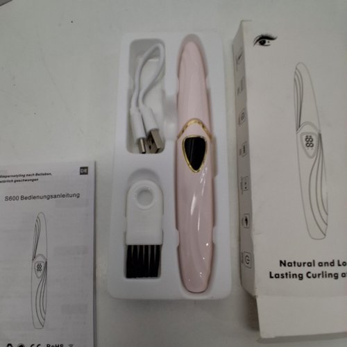 ZAPAL HEATED EYELASH CURLER, RECHARGEABLE QUICK HEAT 24HRS LASTING EYELASH CURLER - 5V, 400 MAH - PINK/GOLD (MODEL: S600) image 2