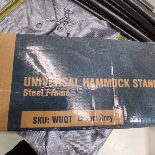 TRANQUILLO UNIKI UNIVERSAL FOLDABLE HAMMOCK STAND - 550LBS CAP - GREY (MODEL: WUQT) image 2