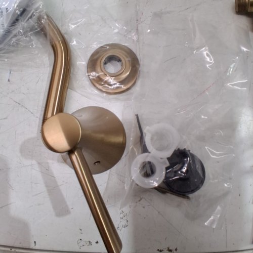 MOEN RONAN SINGLE-HANDLE MODERN SHOWER FAUCET WITH SQUARE HANDHELD RAIN SHOWER SPRAY HEAD FEATURING MAGNETIX - BRONZED GOLD - (MODOEL: 82023BZG) image 5