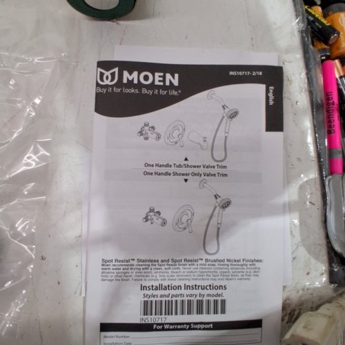 MOEN RONAN SINGLE-HANDLE MODERN SHOWER FAUCET WITH SQUARE HANDHELD RAIN SHOWER SPRAY HEAD FEATURING MAGNETIX - BRONZED GOLD - (MODOEL: 82023BZG) image 6
