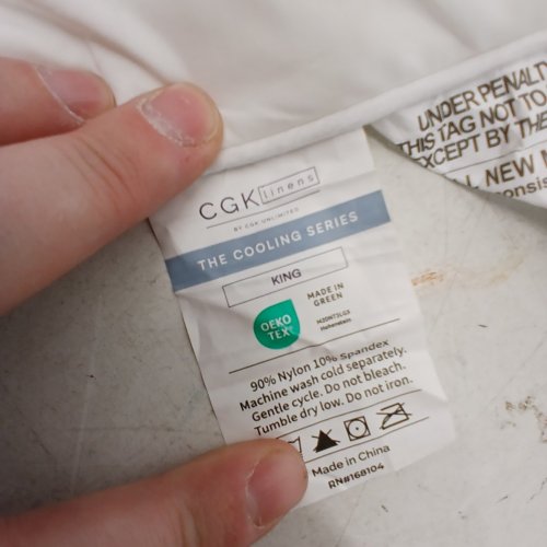 CGK LINENS COOLING COMFORTER - KING - WHITE image 3