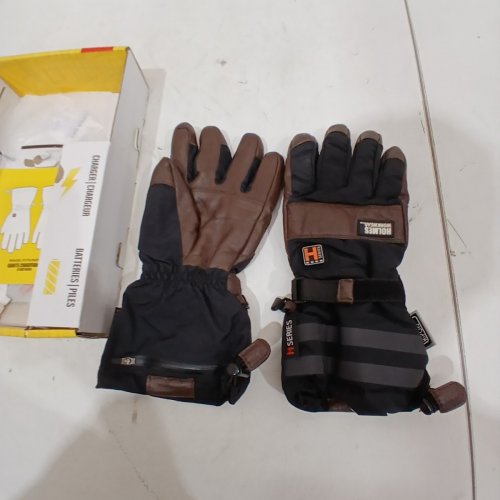 WOMEN'S HOLMES WORKWEAR HEATED WORK GLOVES WITH LITHIUM-POLYMER BATTERY - UP TO 6 HOURS OF HEAT - MEDIUM - BROWN (MODEL: 1721172) image 3