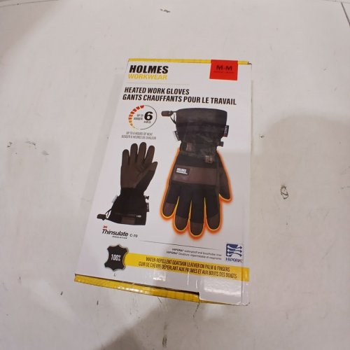 WOMEN'S HOLMES WORKWEAR HEATED WORK GLOVES WITH LITHIUM-POLYMER BATTERY - UP TO 6 HOURS OF HEAT - MEDIUM - BROWN (MODEL: 1721172) image 4