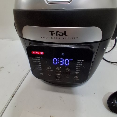 T-FAL MULTICOOK ACTIFRY WITH AUTOMATIC STIRRING PADDLE - 6L - BLACK/SILVER - (MODEL SERIE R70-B) image 2