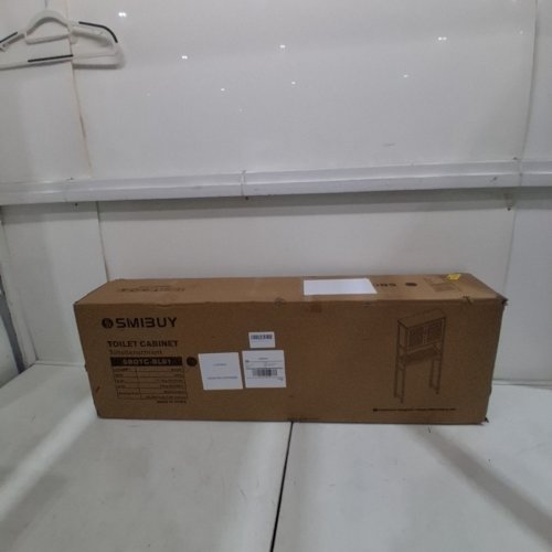 SMIBUY FREESTANDING OVER THE TOILET STORAGE CABINET - BLACK (MODEL: SBOTC-BL01) image 4