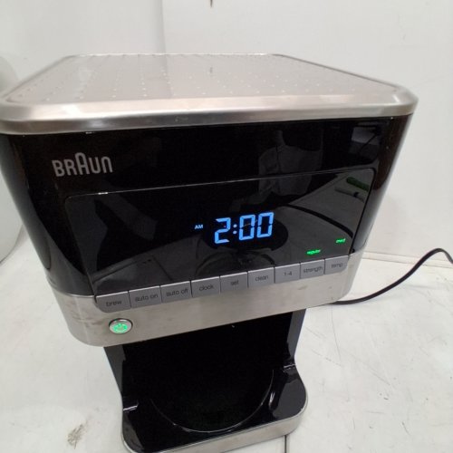 BRAUN BREWSENSE 12-CUP DRIP COFFEE MAKER - BLACK/SILVER - (KF7150BK) image 2