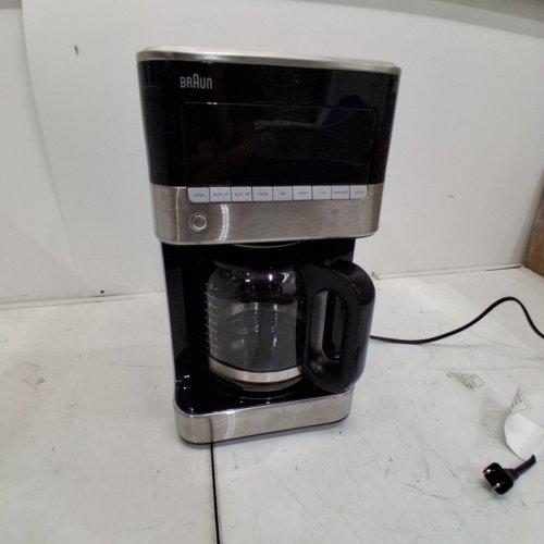 BRAUN BREWSENSE 12-CUP DRIP COFFEE MAKER - BLACK/SILVER - (KF7150BK) image 3