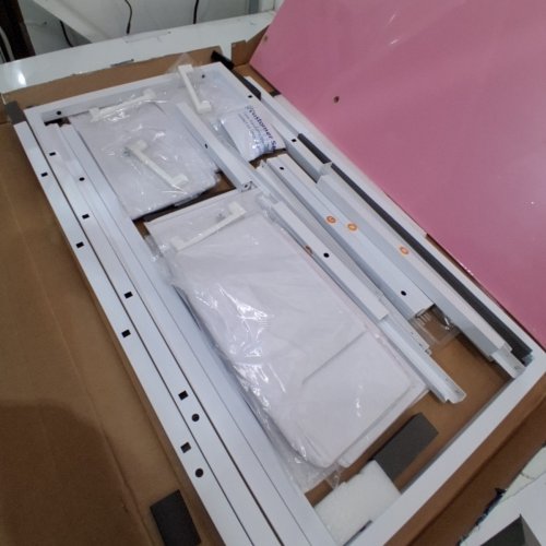 PAMRAY COMPUTER DESK WITH 4 FABRIC DRAWERS - 32" - PINK image 3